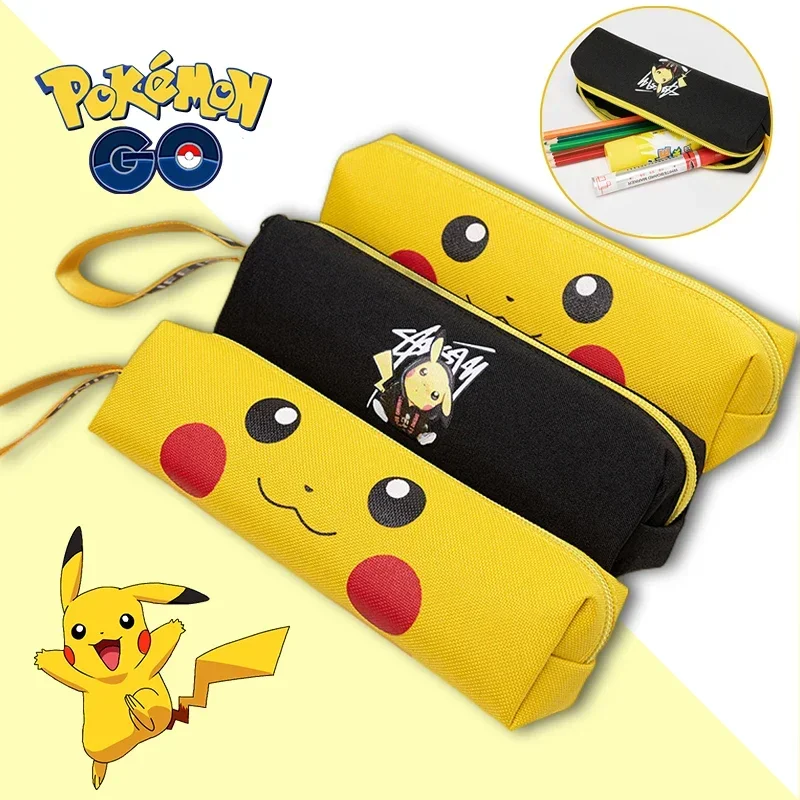 

Пенал для карандашей «Покемон Пикачу» 2026: Светящийся мультяшный пенал для школьников, канцелярские принадлежности, подарок на день рождения