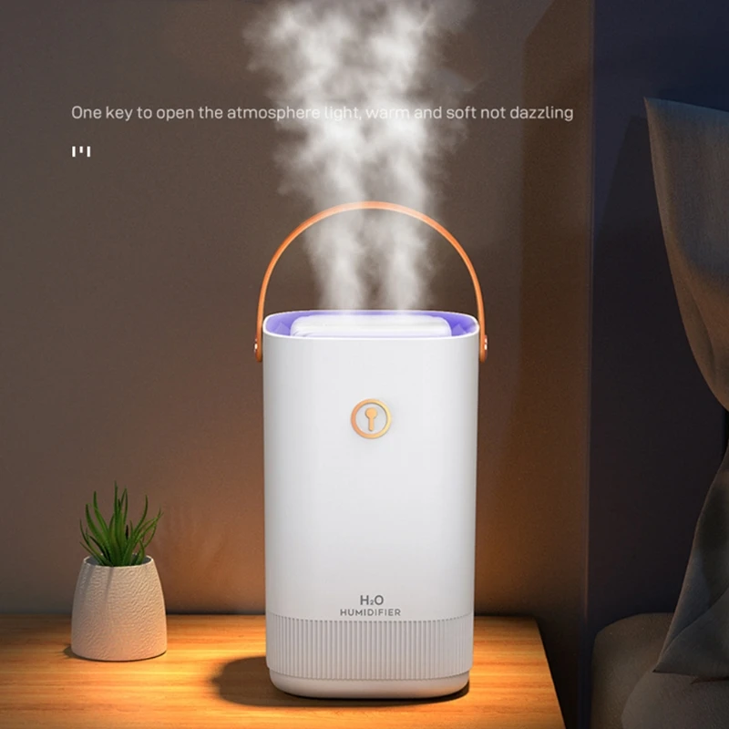 3300ml Portable for Nano Electric Air Humidifier Air Diffuser with Two-hole Spra