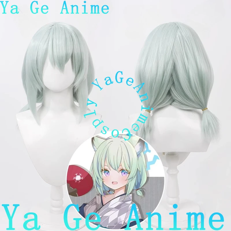 

Ya Ge Anime Blue Archive Maebara Shigure Cosplay Wig Realistic Scalp with Matching Color Ears Synthetic Heat Resistant Hair