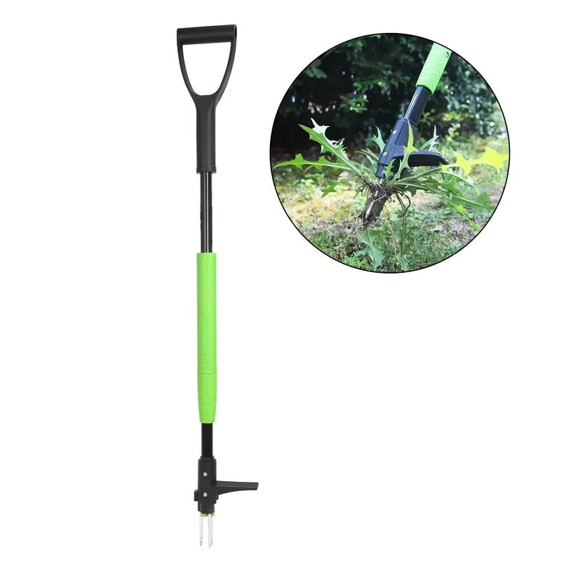 for Winslow & Ross 3 Claw Garden Lawn Root Remover Tool Portable 3 Section Long Handle Stand up Weed Puller