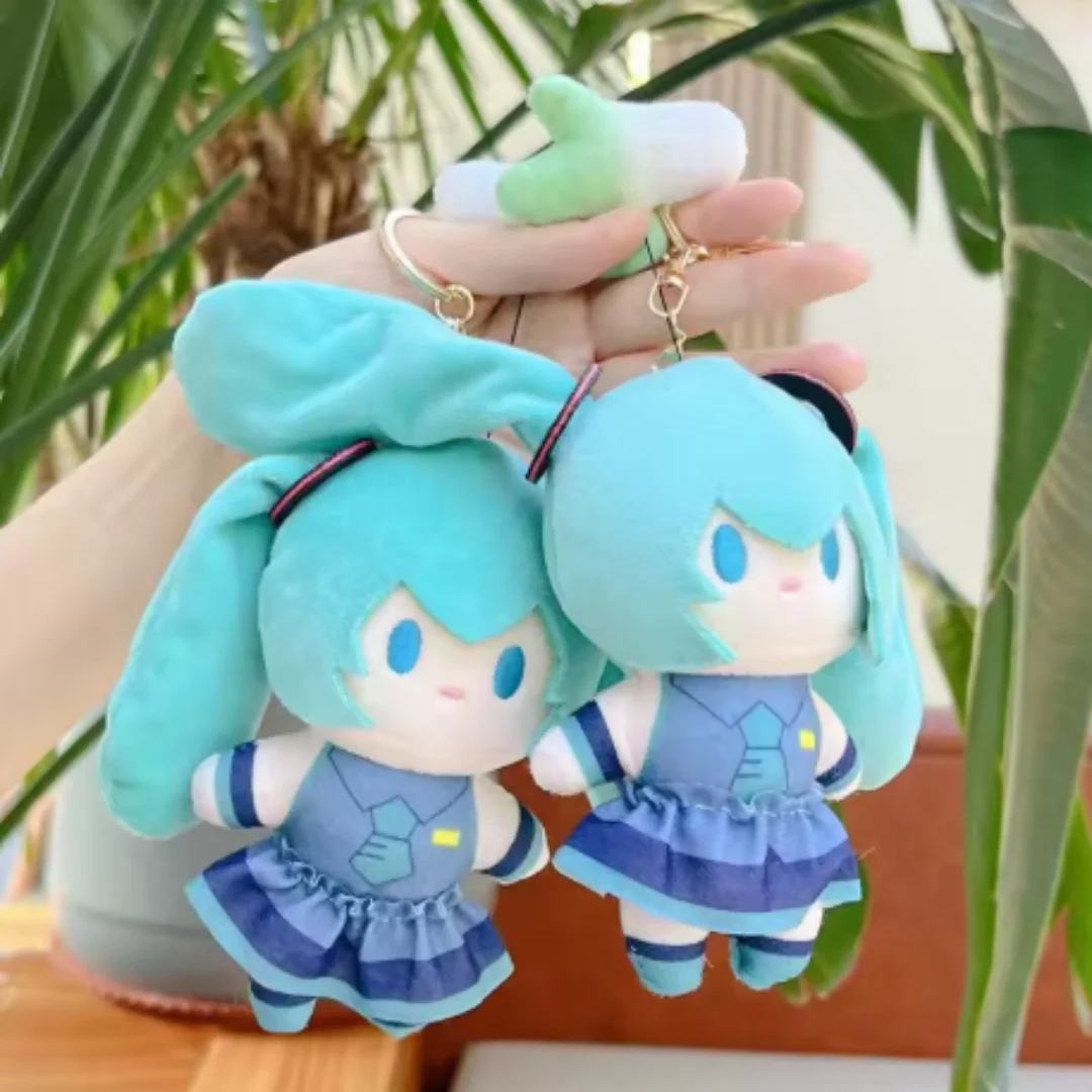 Cute Hatsune Miku Plush Keychain Kawaii Bag Pendant Soft Stuff Accessories For Birthday Gift