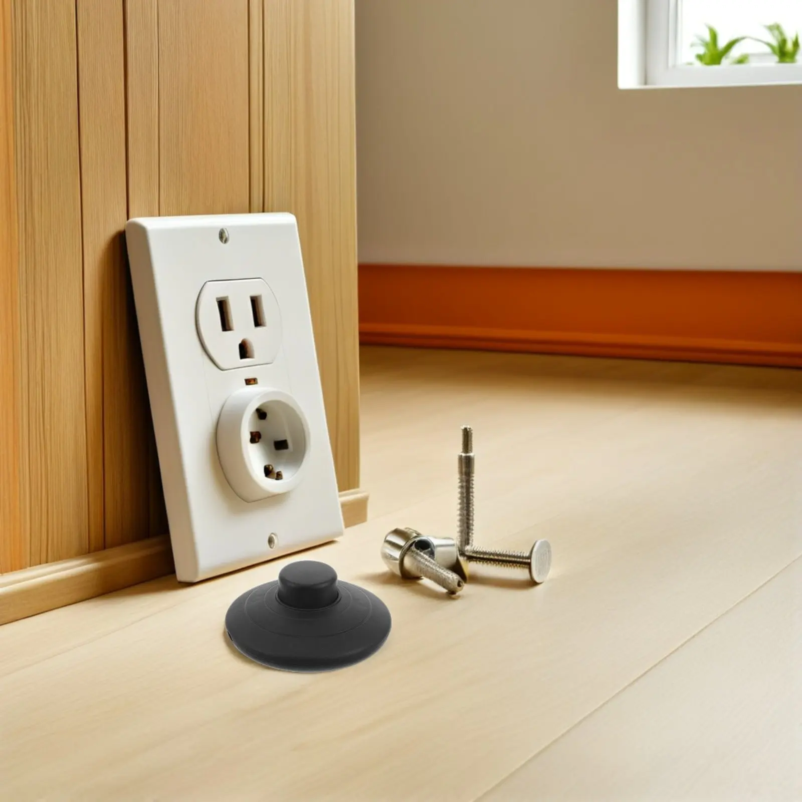 3Pcs Floor Lamp Foot Switch Round Inline Pedal Push Button Step-on Light Controller Replacement for Home Office Use