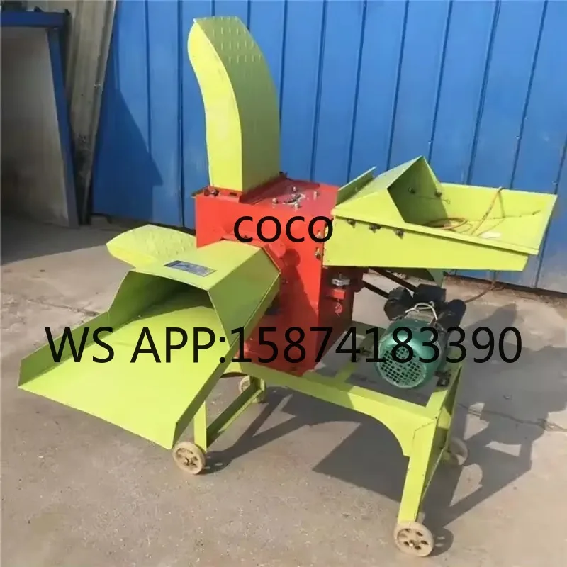 Diesel Engine Chaff Cutter Silage Chopper Corn Stalk Crusher Grain Grinding Machine