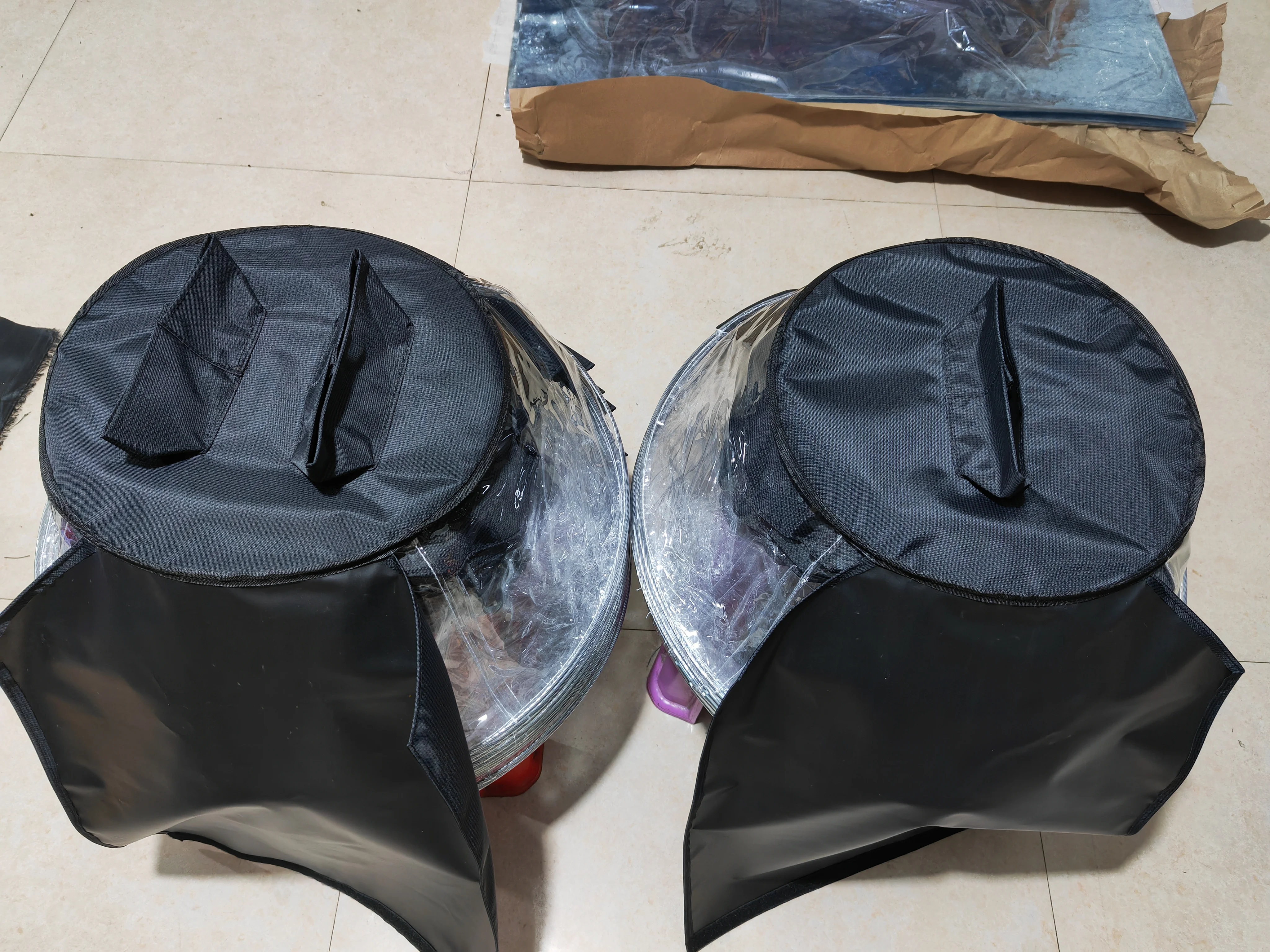 Hot Sale 10pcs/lot Beam Moving Head Rain Cover Stage Light Use Rain Snow Coat Waterproof Covers With Transparent Crystal Plastic