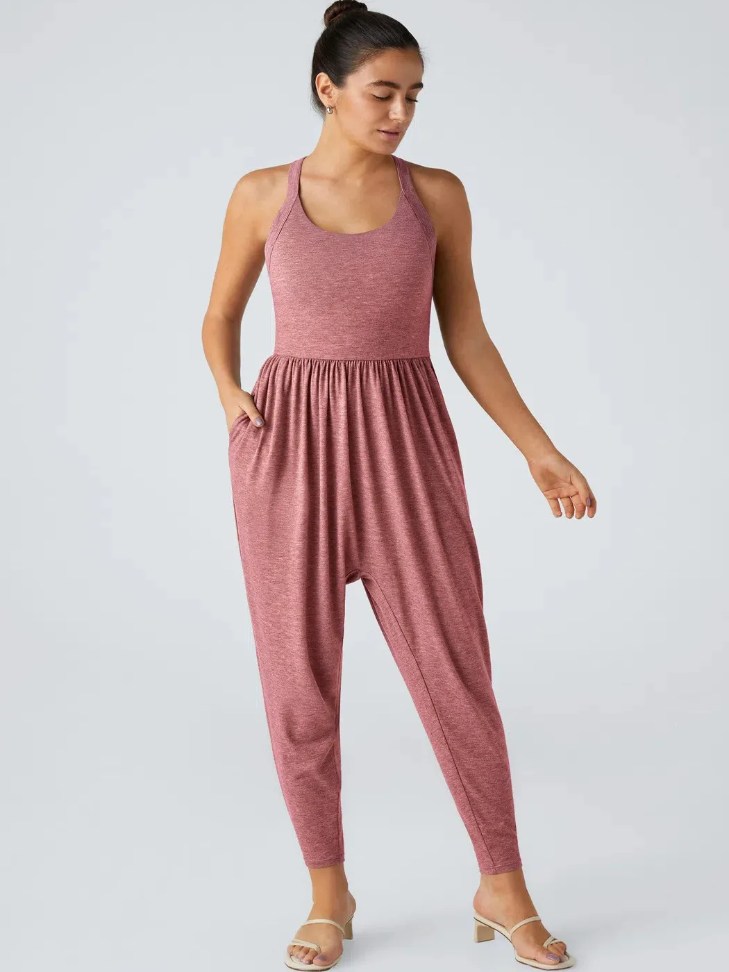 

Женский комбинезон с цветным ремешком на щиколотке, длинные брюки с высокой талией, оригинальный дизайн, рабочая одежда Sle