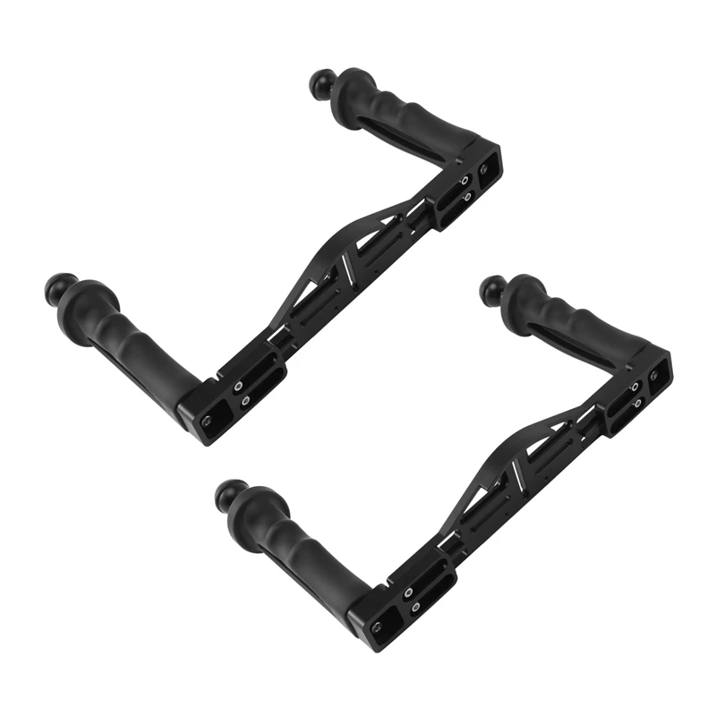 

New 2X Dual Handheld Stabilizer Diving Underwater Camera Housings Tray/Grip Waterproof With Double Handle For Dome Port Case