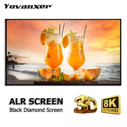 2024 ALR Projector Screen Fabric Black Diamond Ambient Light Rejecting Daylight 4K 8K 3D for Beam Curtain Frame NOT Included