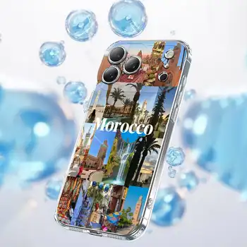 Průhledný kryt na telefon s marockou vlajkou a cestovním pasem pro iPhone 17, 16, 15, 14, 13, 12, 11 Plus, Pro, Max, Plus, E, SE4, Air, Mini. 8 nejlepší prodej Pouzdro na iPhone Maroko - №3