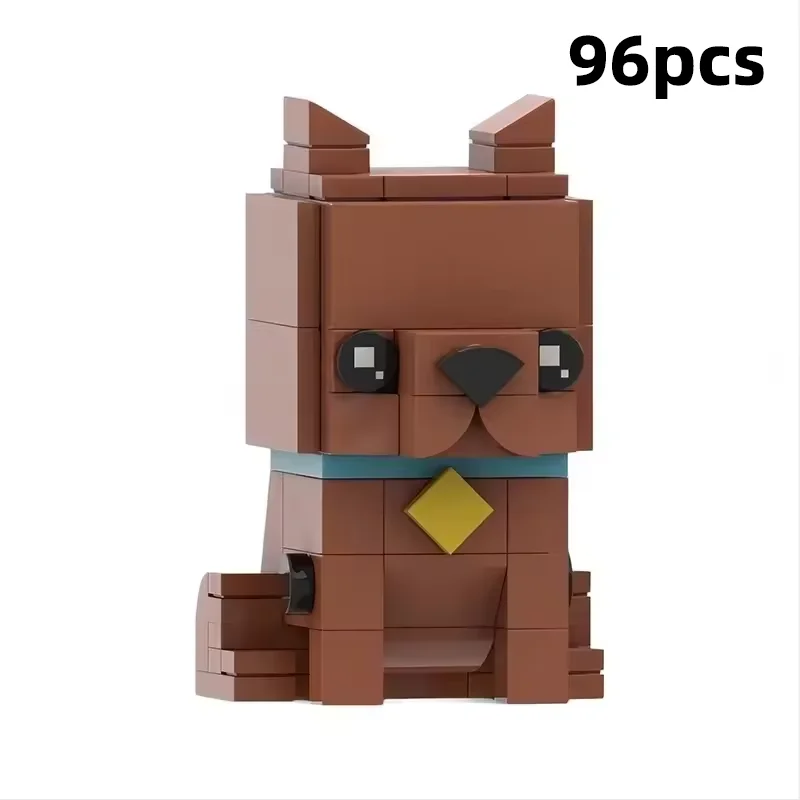 

MOC Classic Mystery Cartoon Squad Cube Figures Building Blocks Retro Detective Dog Monster Hunter Team Display Adult Brick Set