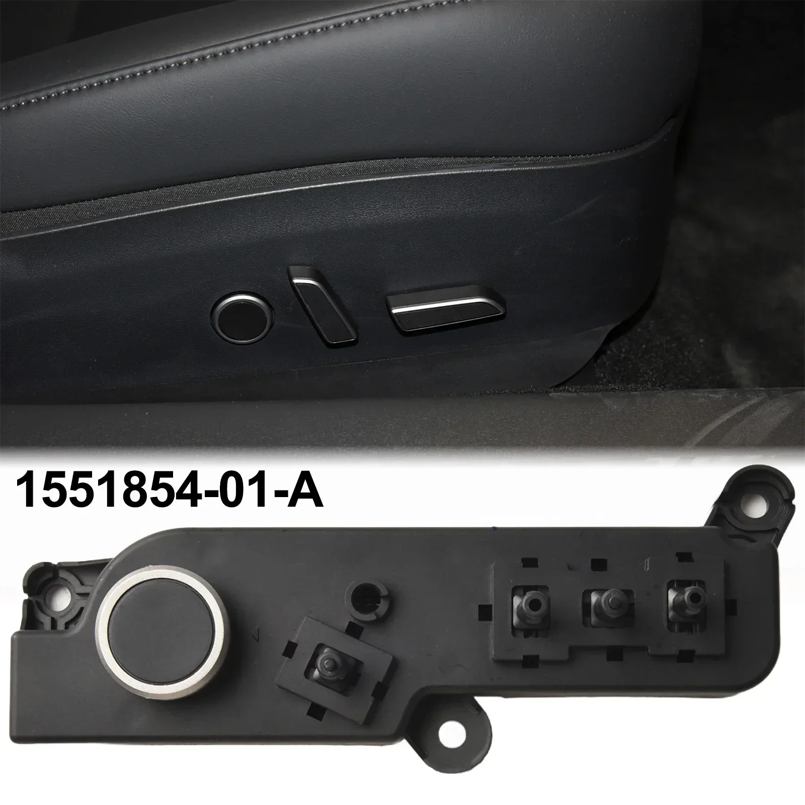 For Tesla For Model 3/Y  2017-2022 Power Seat Switch Control Replacement Front Right 1551855-01-A Car Seat Adjustment Switch