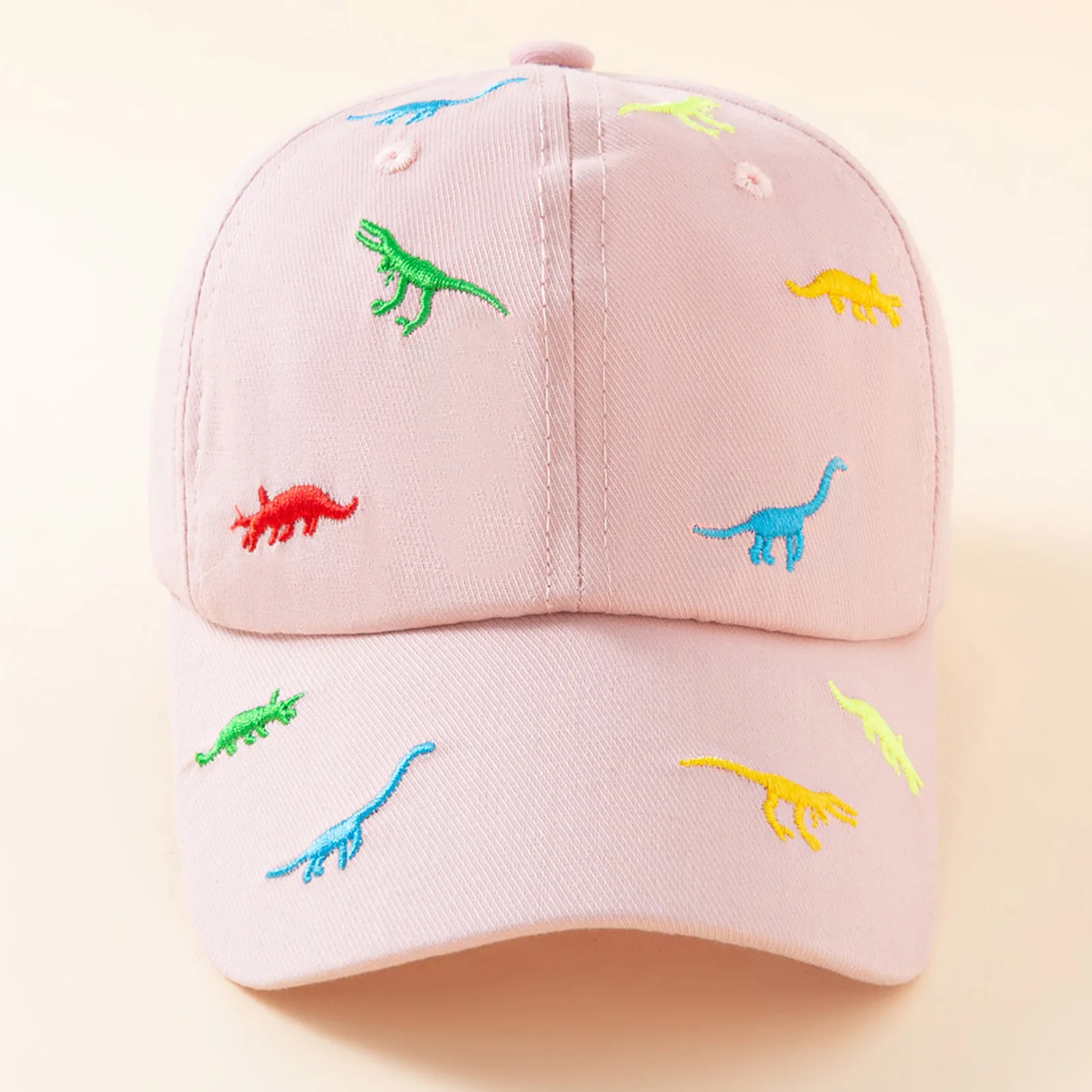 Casual Children's Baseball Cap Dinosaur Pattern Outdoor Soft Sports Hats for Cycling Fishing Wear