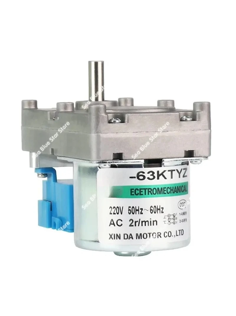 Motor 63KTYZ biomass pellet synchronous deceleration motor AC slow speed small motor  cutting machine high power