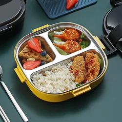 304 stainless steel insulated lunch box Portable leakproof bento box for women kids Microwavable food container With tableware