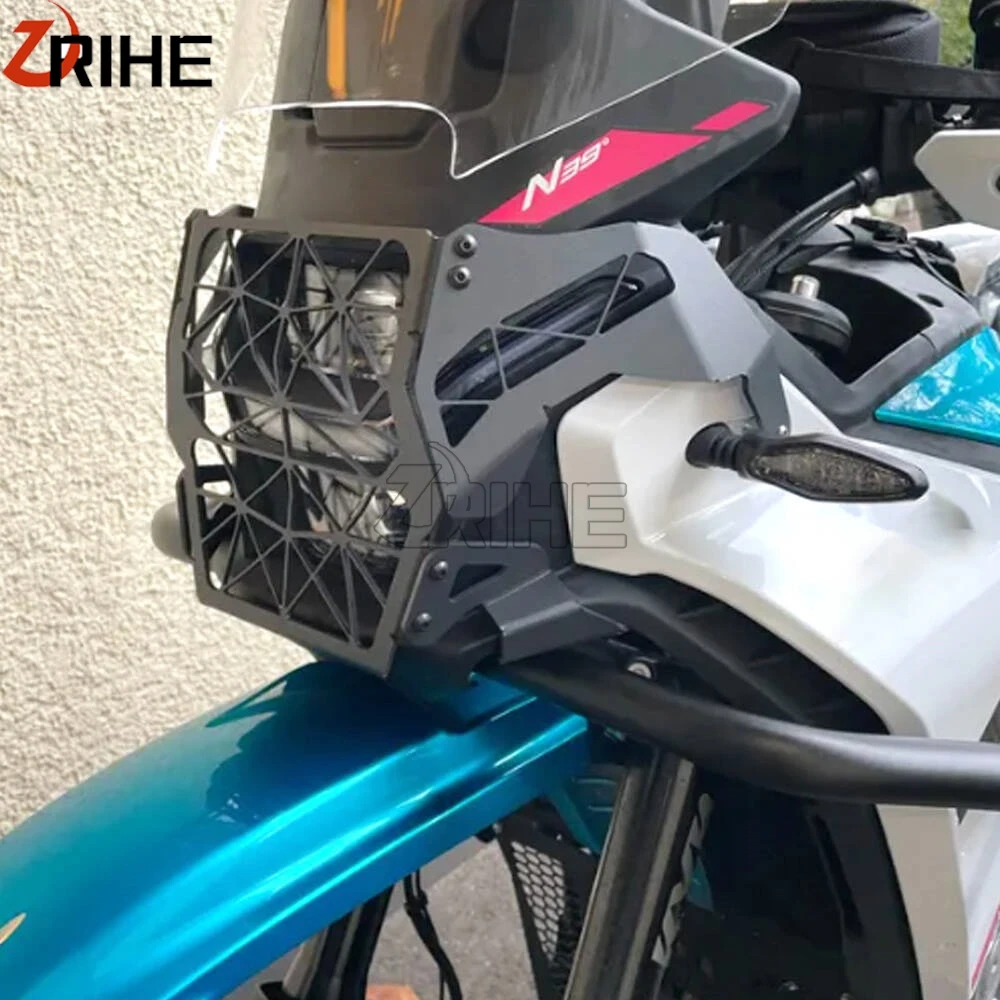 

2024 2025 2026 Aluminium Headlamp Front Light Protection Cover For CFMOTO CF MOTO 450MT 450 MT Headlight Grille Guard Protector