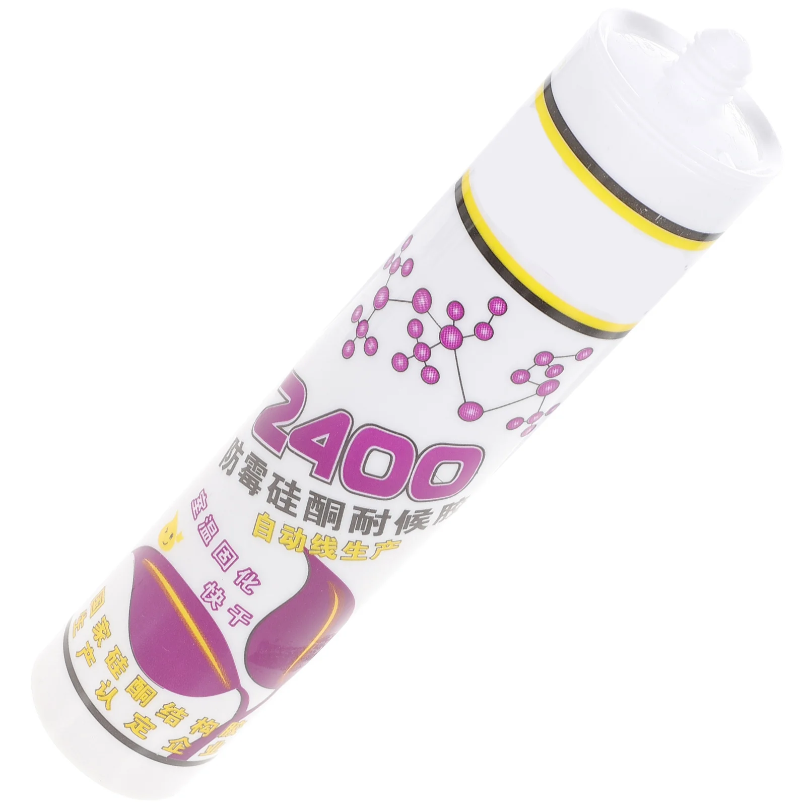 

280Ml Waterproof Sealant Caulk for Bathroom Tub and Shower Gaps Filling Transparent After Curing High Elasticity Spiral Sealed