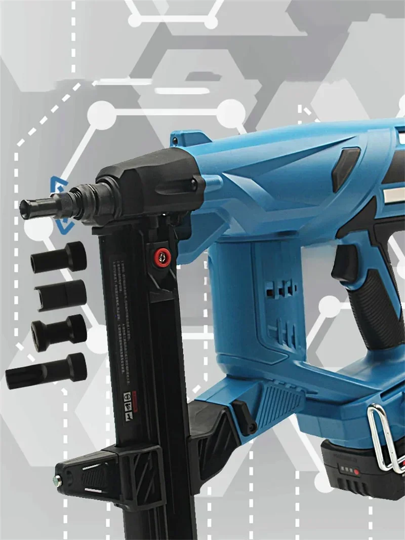 

Cordless Electric Steel Nail Gun - Pure Battery Powered Concrete Nail Gun for Door And Window Installation
