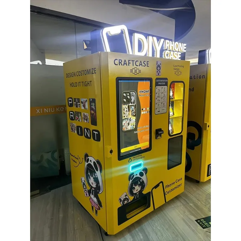 Impressora automática de moedas para celular, máquina de venda automática, capa personalizada para celular