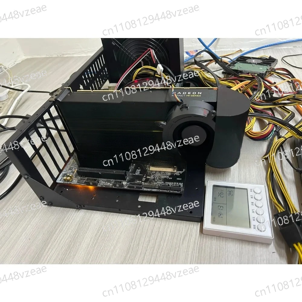 Active Cooling Fan Modification Solution for AMD MI25 MI50 MI60 MI100 MI210 S7150 X2 Graphics Cards