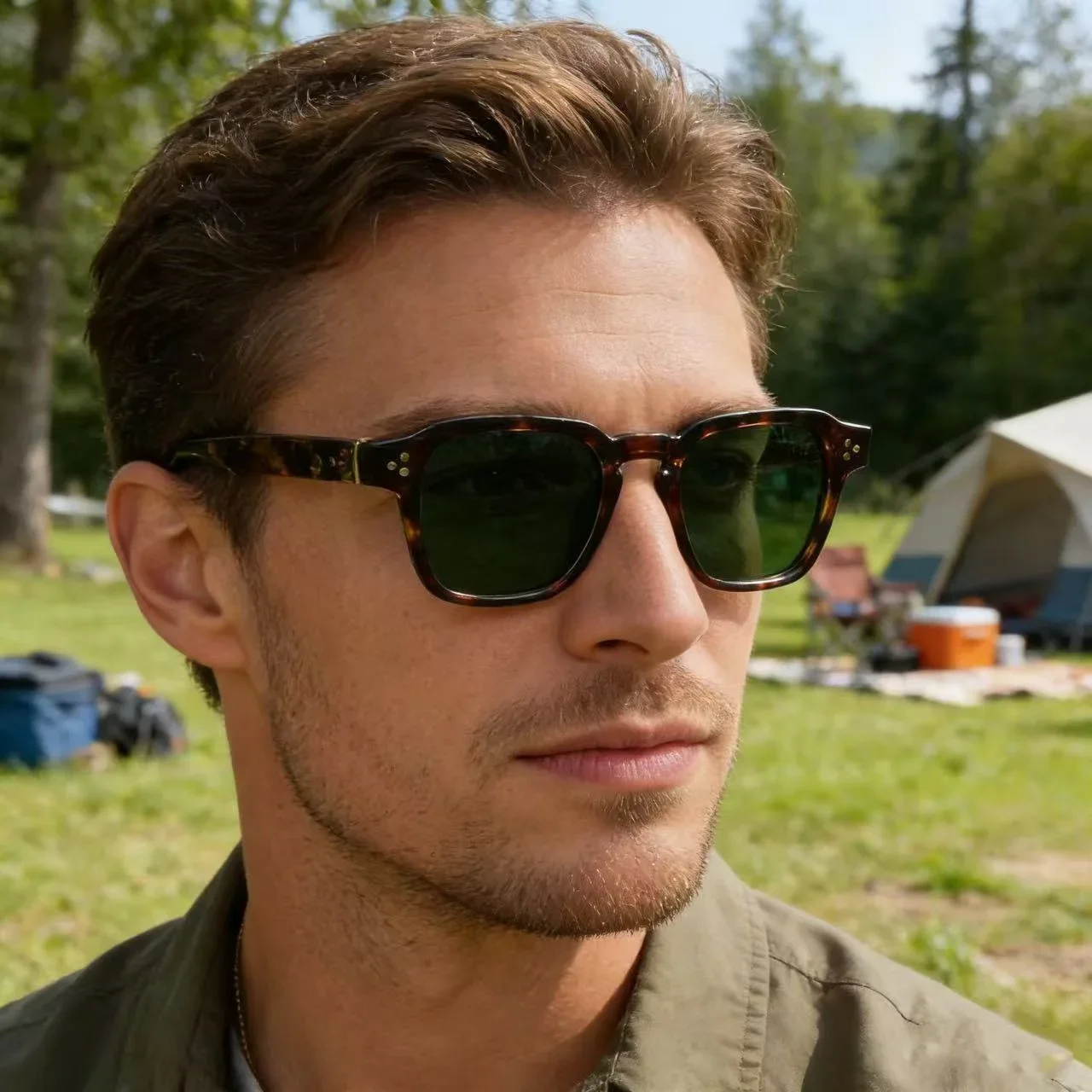

Vintage Classic Square Sunglasses For Men Male Luxury Sun Glasses Punk Style Eyeglasses Frame Shades UV400