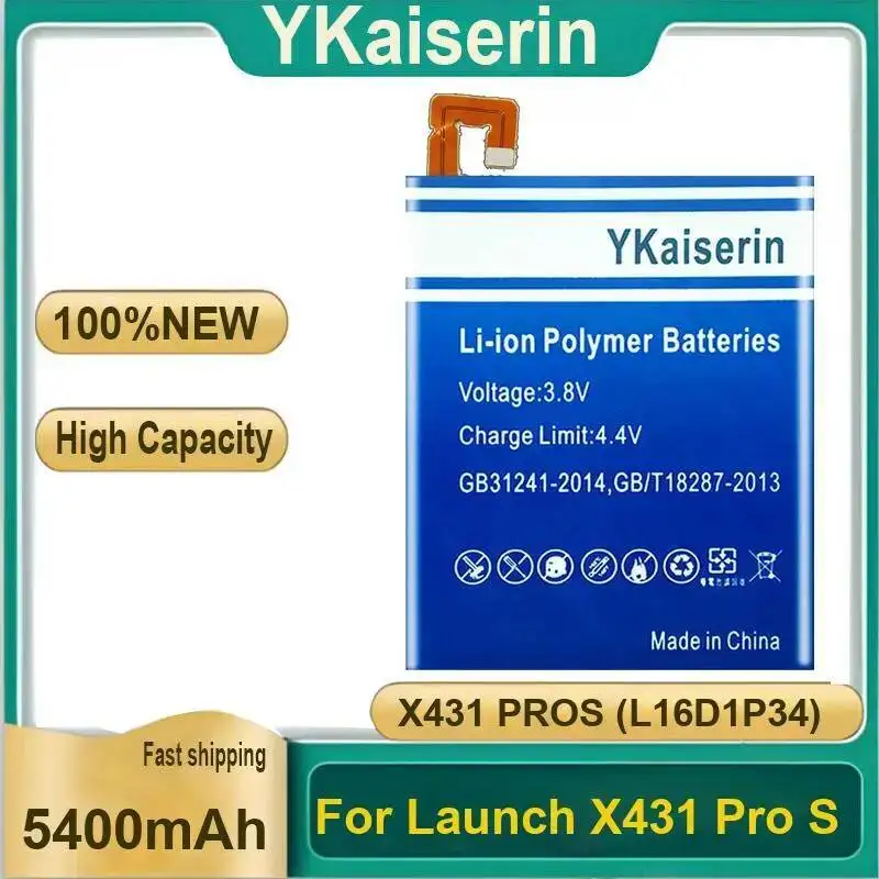 

Аккумулятор для планшета с быстрой зарядкой для Launch X431 Pro S Pros L16D1P34 5400 мАч