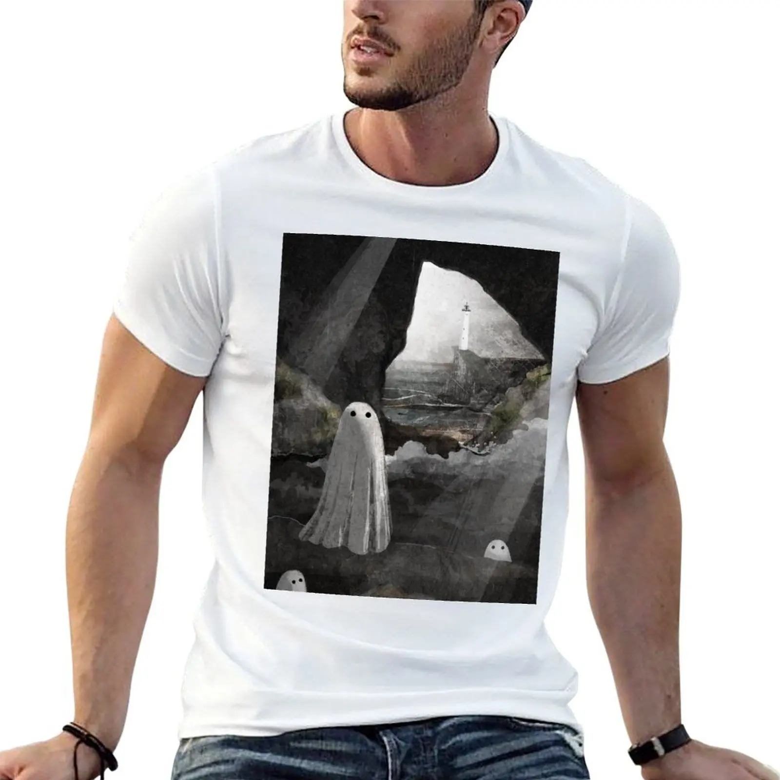 The Caves are Haunted T-Shirt affliction shirts vintage t shirts oversized t shirts for men