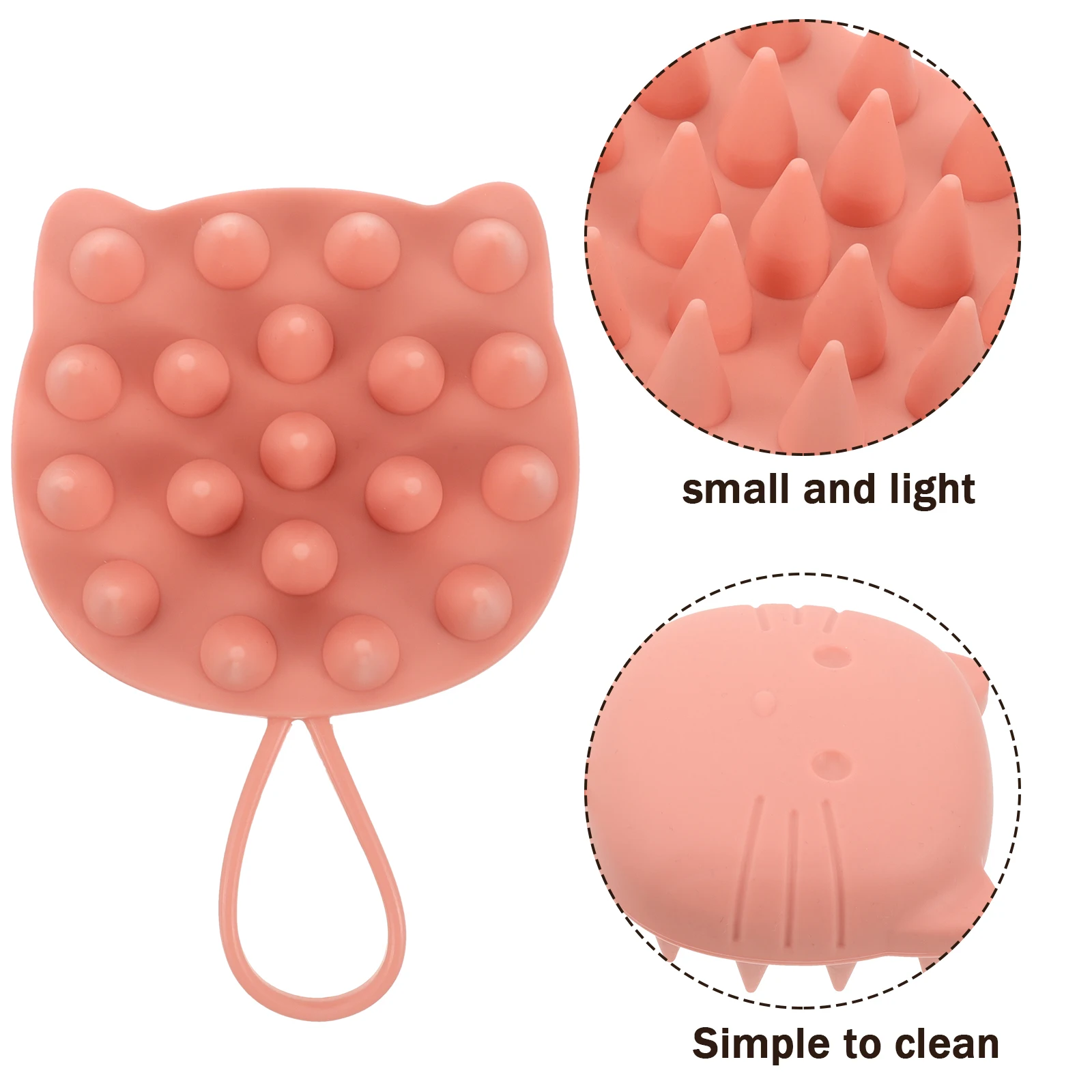 

Scalp Shampoo Brush Massage Comb Scrubber Massager Exfoliating Silica Gel Hair for Shower