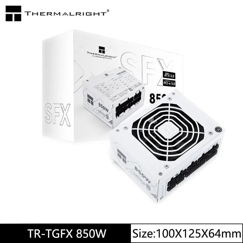 Thermalright TR-TGFX850 White SFX platinum medal full module computer case power supply, support ATX3.0 /pcie5.0 (850 W)