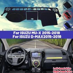 High Quality For ISUZU MU-X/D-MAX 2015 2016 2017 2018 Dashboard Cover Mat Sun Shade Avoid Light Pad Carpets Anti-UV Interior