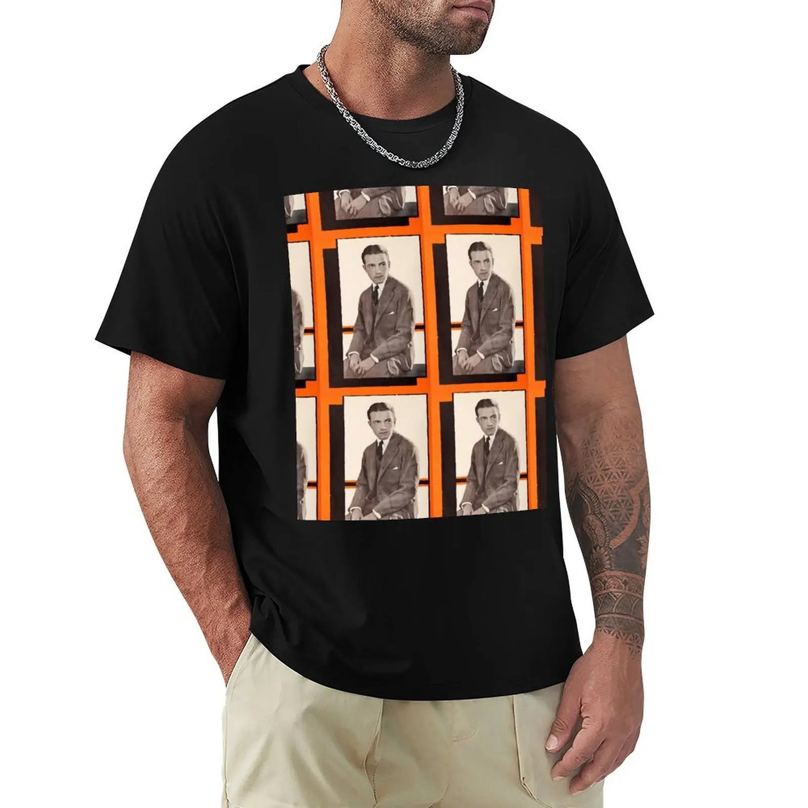 Richard Barthelmess 1920 colored photo T-Shirt mens graphic t shirts T-Shirt