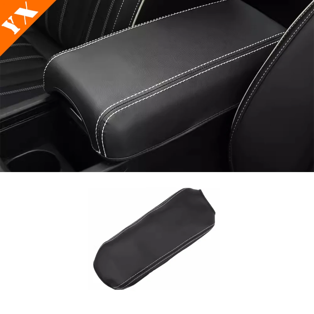 

For GWM Great Wall Tank 300 Accessories 2022-2023 ABS Leather Garnish Car Central Console Armrest Cover Decor Anti Scratch Trim