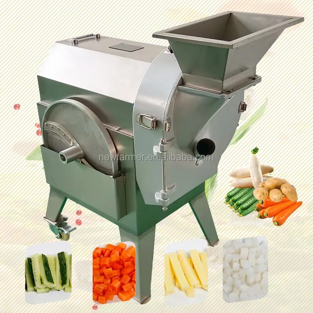 Multifunctional Automatic Vegetable Cutter Potato Chips Slicer Turmeric Slicing Machine Efficient Three Function