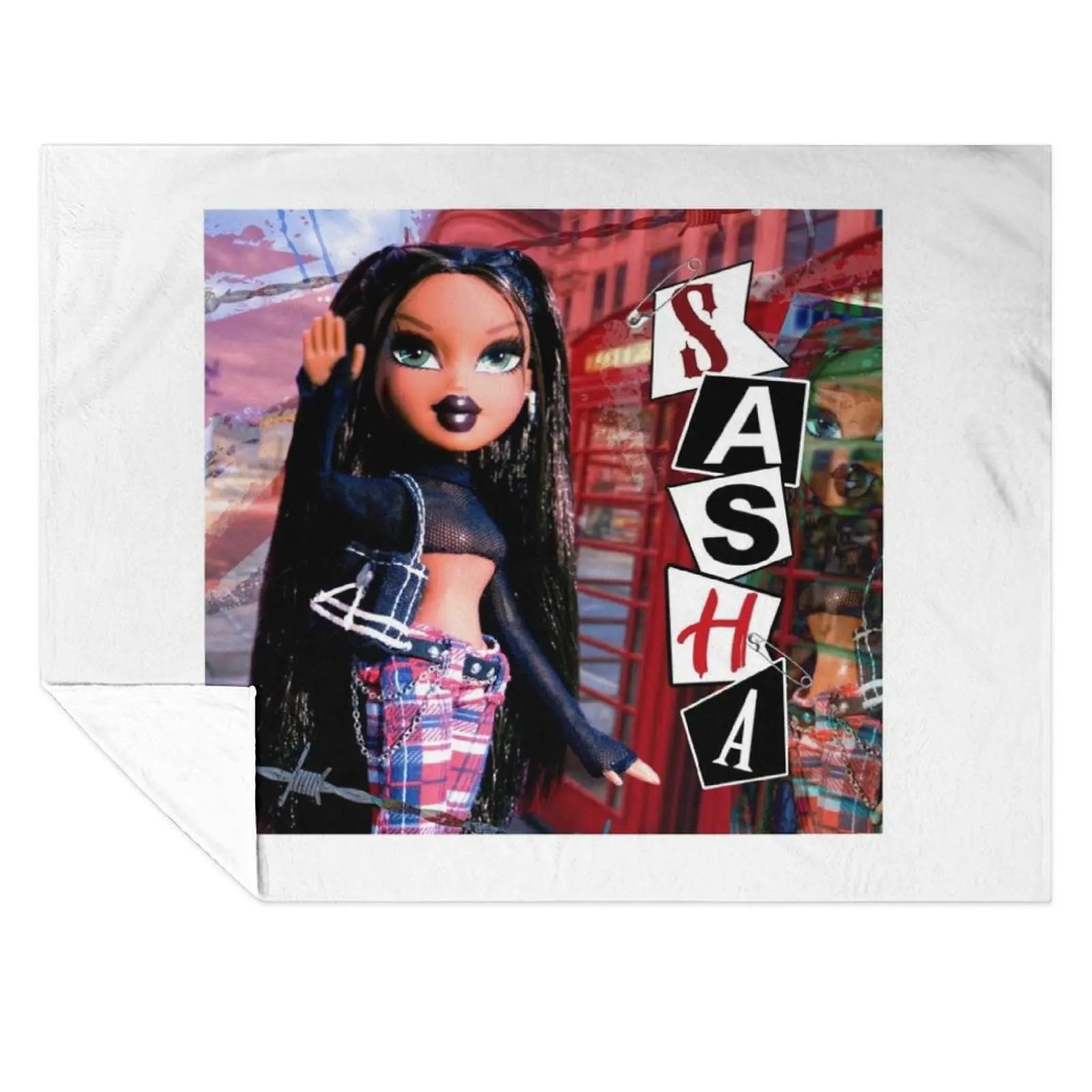 

Bratz Punk Sasha Throw Blanket halloween Sofa Quilt Polar Blankets
