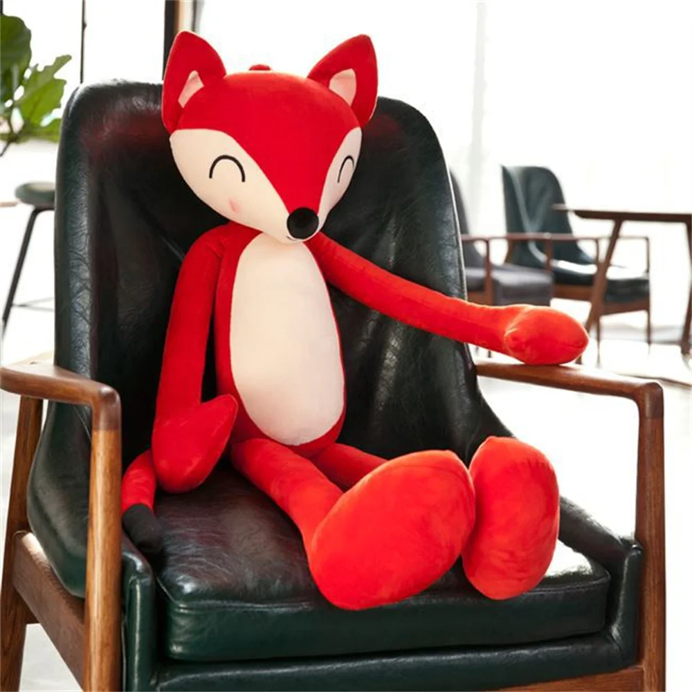 Long-legged Girlfriend Birthday Fox Plush Toy Doll Cute Red Fox  Pillow Soft Doll Gift