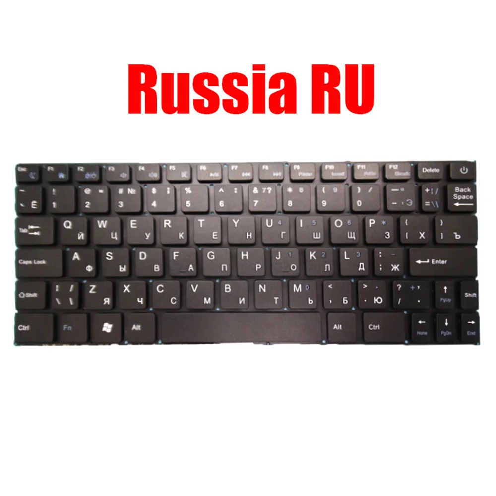 US RU TR Laptop Keyboard DK258E US-B YX-K2026 G160524 YXT-NB92-10 342580016 English Russia Turkish Black Without Frame New