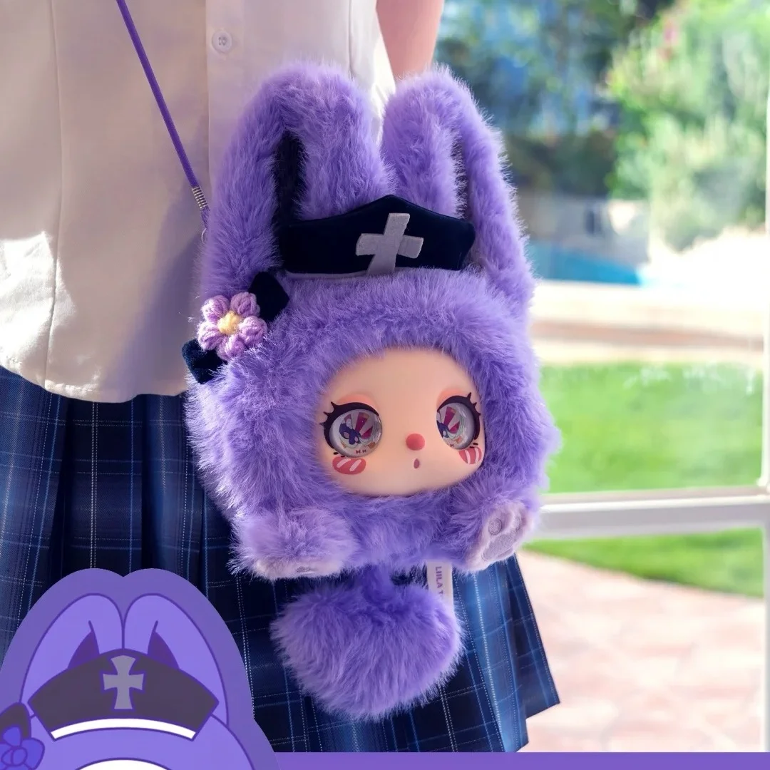 

Подлинная в наличии новая серия Liila'S Marshmallow Bunny Bag, плюшевая глухая коробка, виниловая плюшевая сумка для лица, игрушка Kawaii, подарок для девочек, хит продаж