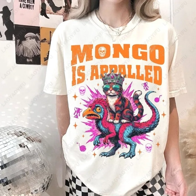 Mongo Is Appalled Cotton Shirt Princess Donut & Mongo Tee Dungeon Crawler Carl Inspired Fantasy Book Lover Gift Women Clothes