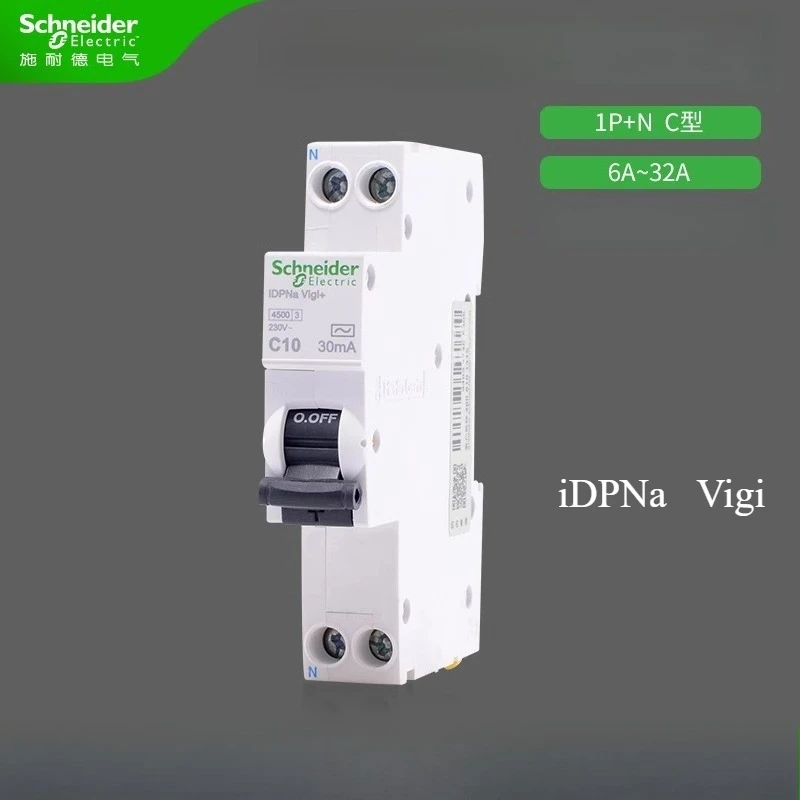

Genuine Schneider One Bit Leakage Circuit Breaker Type C Monolithic 1P+N Dual in Double Out IDPNa Vigi