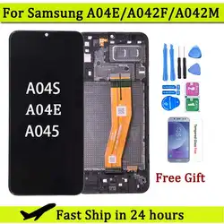 Pantalla de 6,5 pulgadas para Samsung A04e A042F A04 A045 A04S pantalla LCD con Digitalizador de pantalla táctil para Samsung A047 LCD A042M pantalla