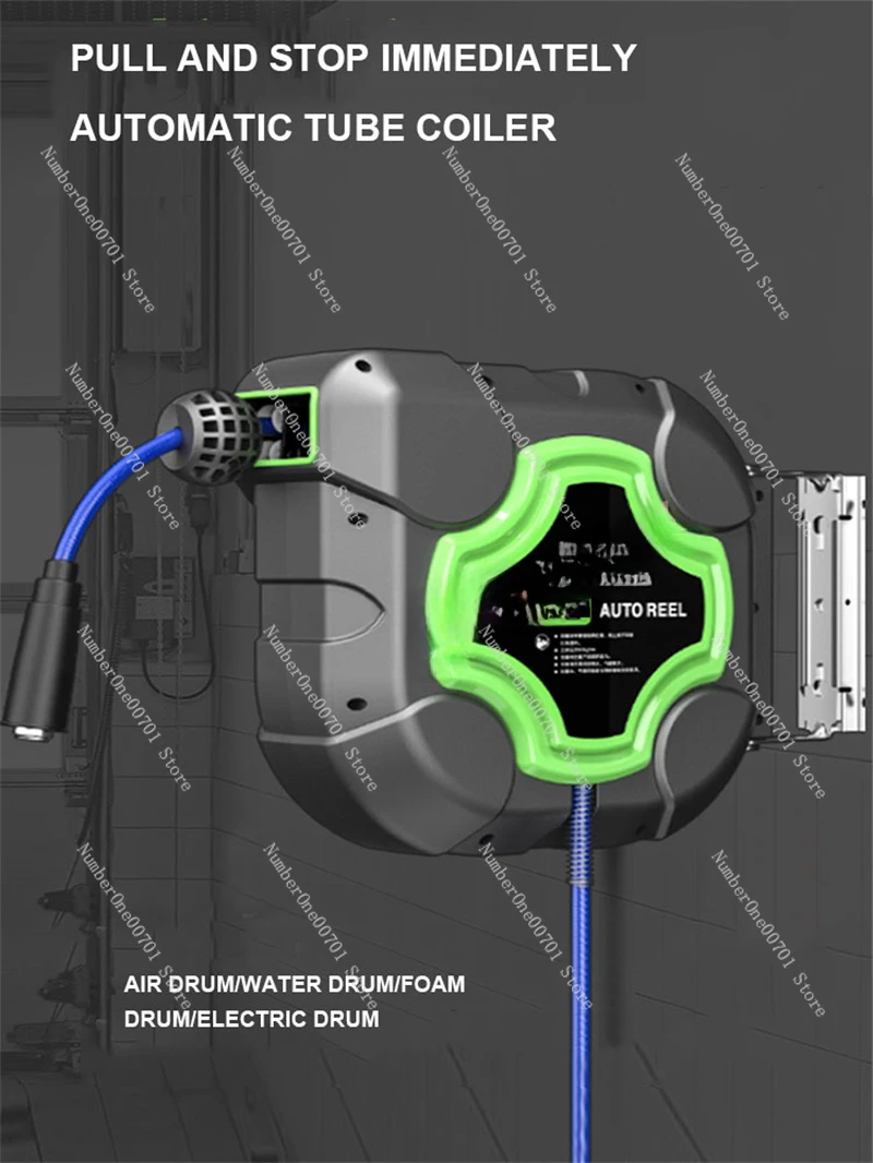 Automatic Retractable Hose Reel Air Drum 4S Shop Car Wash Garden Wall Mount Cleaning Machine Reel Telescopic