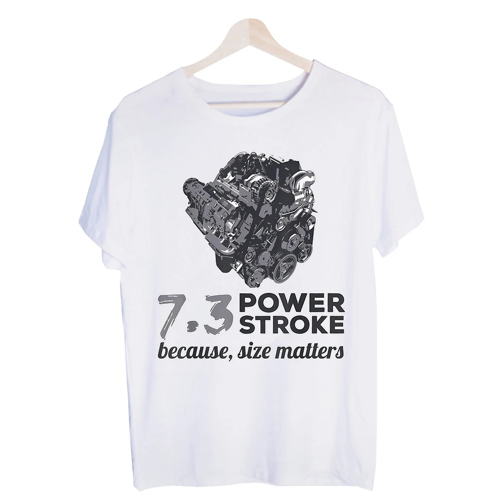 Men's Engine Graphic Tee, Short Sleeve Crew Neck T-Shirt for Casual Automotive Enthusiast Outfits