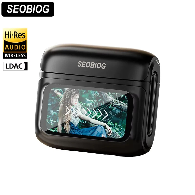 

SEOBIOG E20pro ANC Wireless bluetooth headphones Touch Screen Control airpods earphones Active Noise Reduction In Ear earbuds