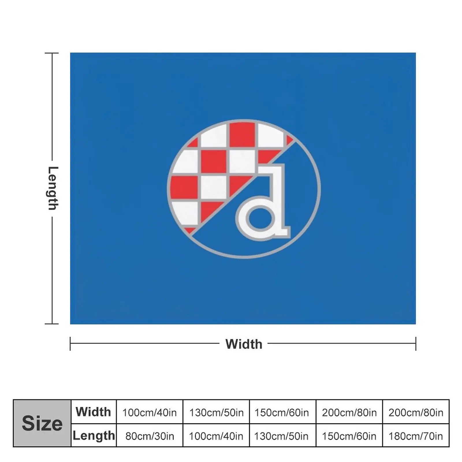 Dinamo Zagreb Football Club Throw Blanket Picnic Baby bed plaid Blankets