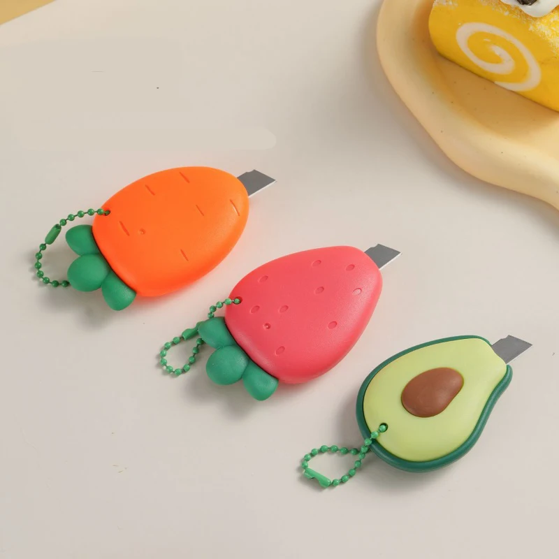 1Pcs Utility Knife In The Shape Of Mini Fruit Designed To Be Hung For Unpacking Paper Cuttings Envelope Wrapping Tool