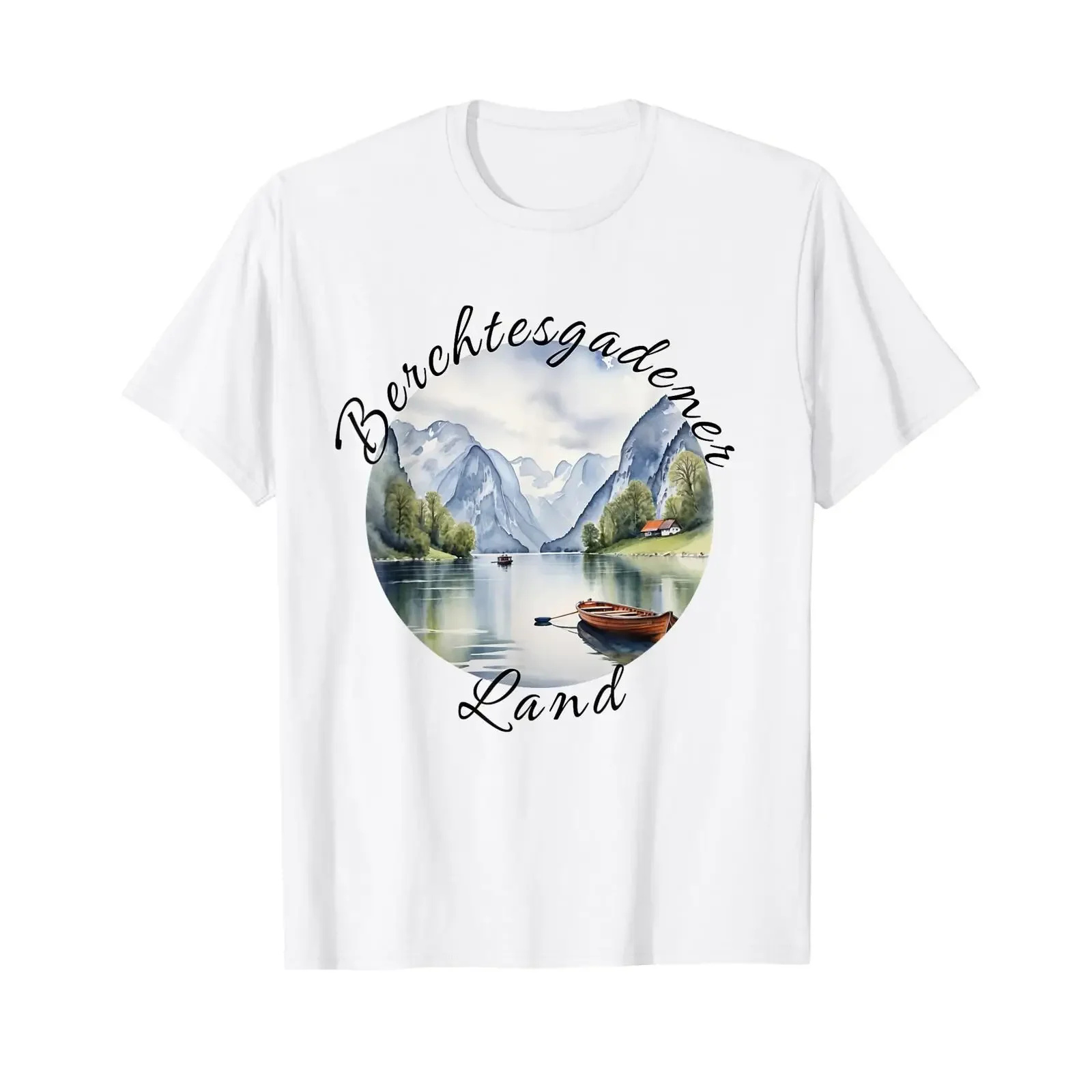Berchtesgadener Land Naturliebhaber Wanderfreunde Berge T Shirt vintage Washed Casual Top For Everyday Wear Versatile Soft