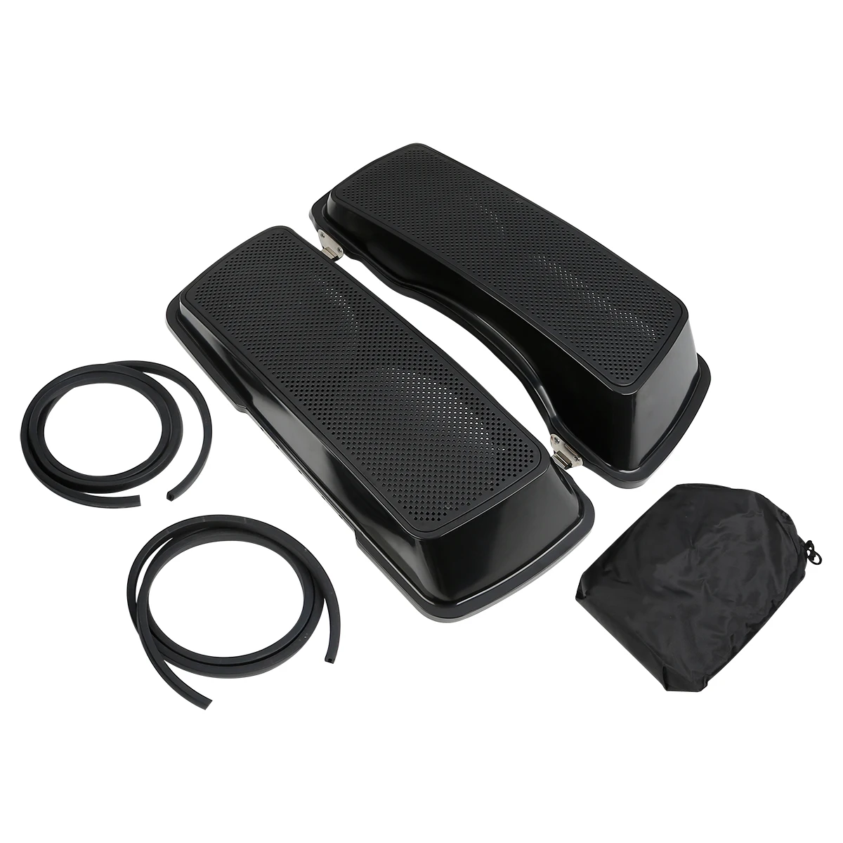 Motocykl 6 "x 9" Saddlebag z dwoma pokrywami głośników z grillem dla Harley Touring Road King przemieszczanie się po ulicy 1993-2013 2010 2011 — zdjęcie 6