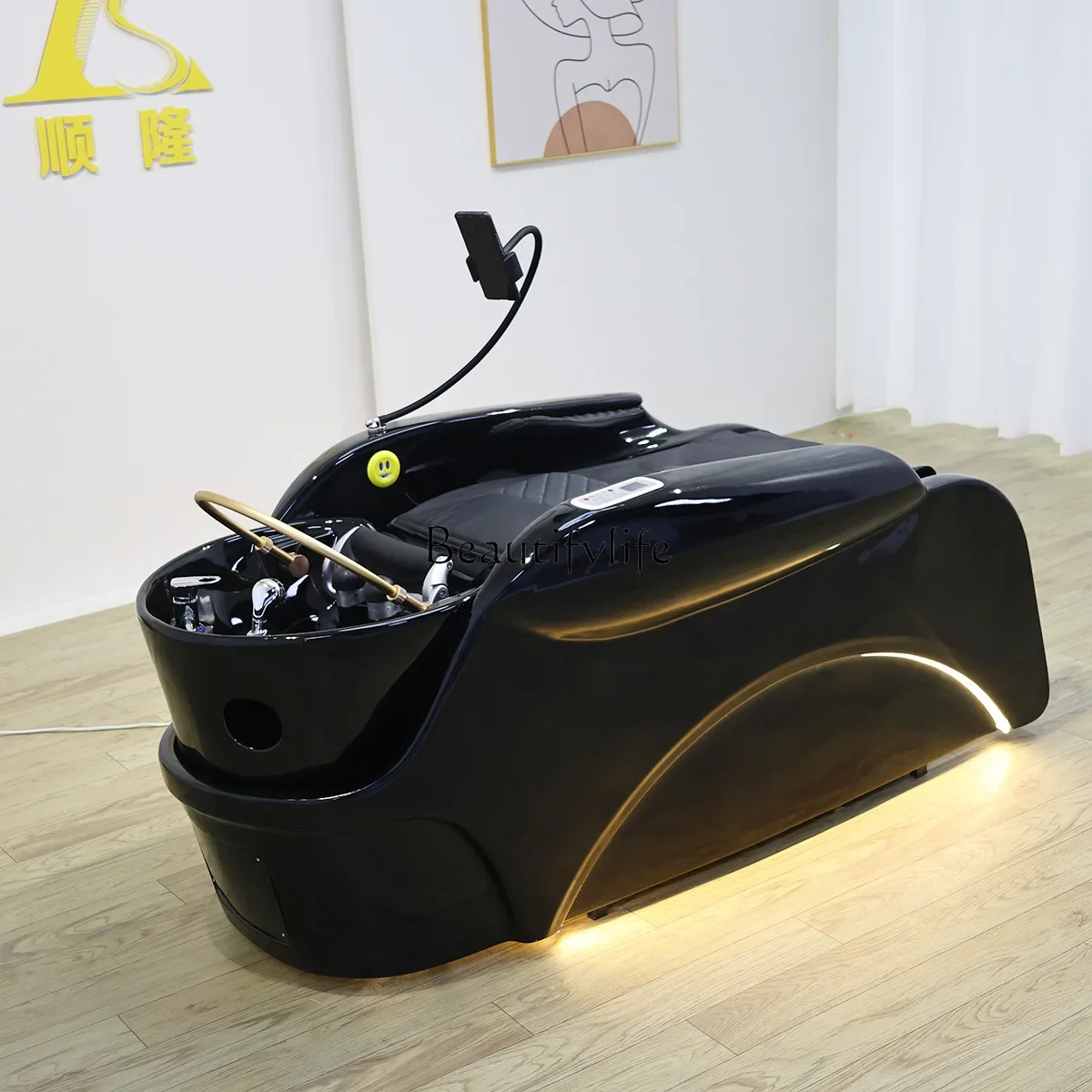 

06Quality Multifunctional Automatic Intelligent Electric Shampoo Bed Special Massage Shampoo Bed for Beauty Salon
