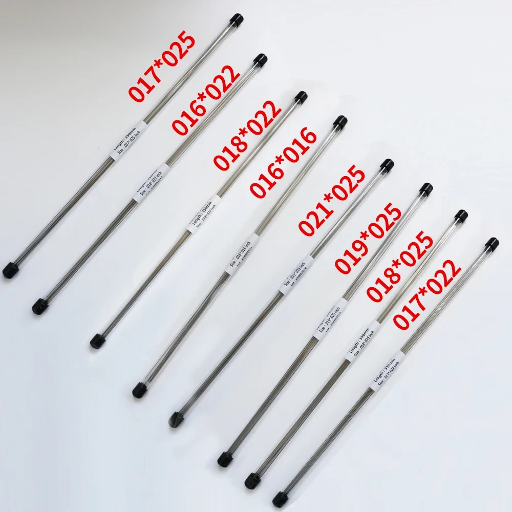 10Pcs /Pack Orthodontic SS Stainless Steel Straight Wire Round Rectangular