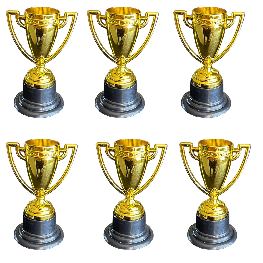 6pcs/Set Mini Trophies for All Ages Awards Graduation Participation Trophy Cup Car Birthday Party Decorations