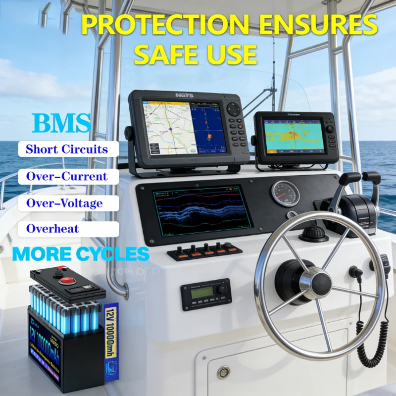 

2026️ 12V Battery 100Ah 18650 Rechargeable LiFePO4 Lithium Battery Built-in 5V 2.1A Usb Power Display Port Charger