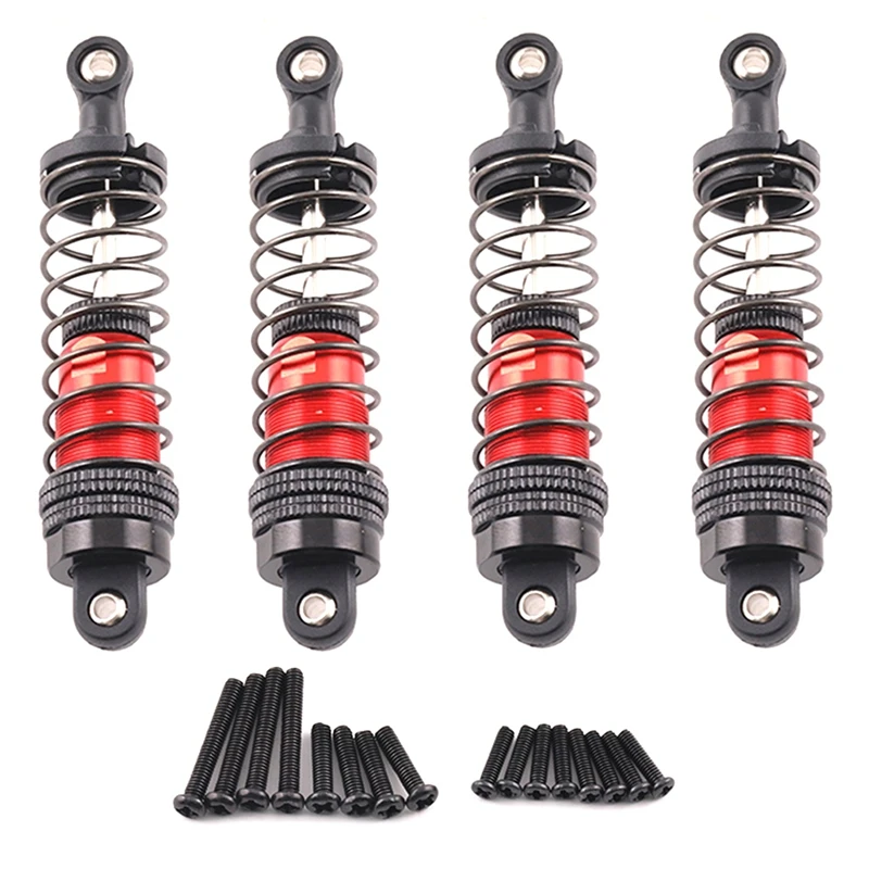 1 Set ammortizzatore in metallo per auto RC per SCY 1/16 MJX H16H 14301,14210 1/16 1/12 1/14 parti di aggiornamento accessori 81Mm